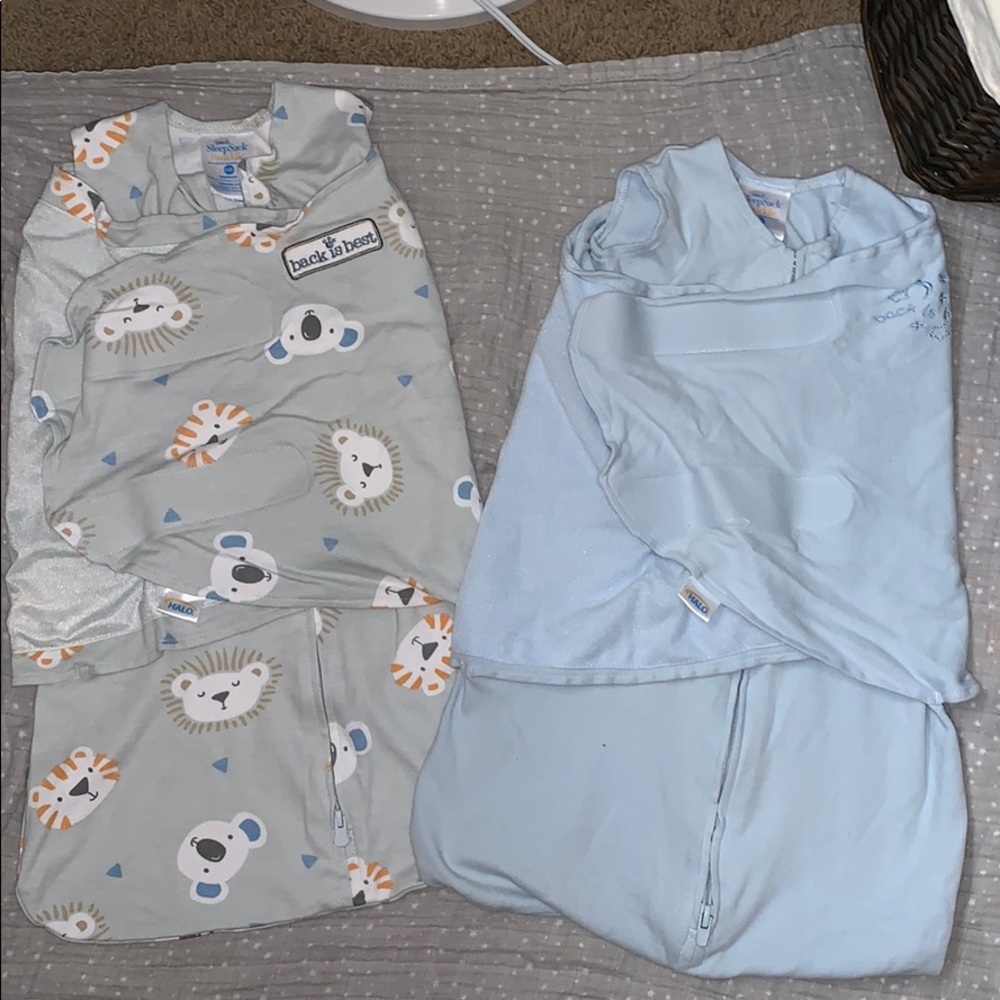 Set of 2 Halo sleep sack swaddle sz newborn